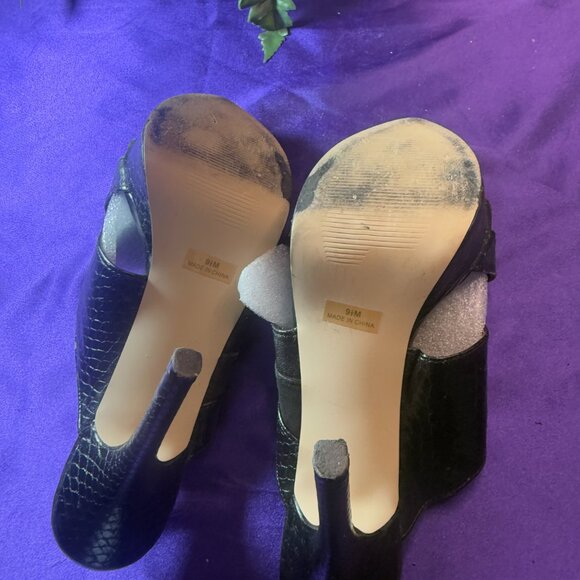 📌Joey O Mary Jane Stiletto  5.5"Heel Open Toe Slip-On Sandals w/ Platform 9.5 M - Picture 12 of 16